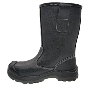 Alta qualidade impermeável armazenamento a frio neoprene canadense inverno joelho alta neve aço toe segurança sapatos inverno trabalho botas para homem