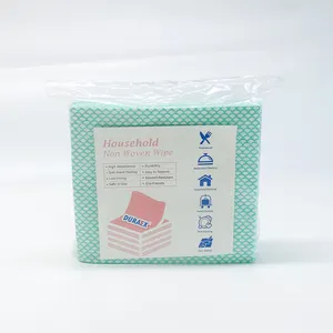 Viscose Polyester Disposable Dish Cloth Laminated Spunlace Non Woven Fabric Roll For Wet Disposable Dish Cloth