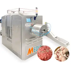 ماكينة مفرمة اللحم المخروطية من الفولاذ المقاوم للصدأ MDM ، آلة أداة deboner لحم الخنزير والفخذ والأرجل والدجاج ميكانيكيا