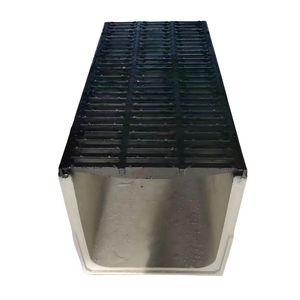<span class=keywords><strong>Caniveau</strong></span> de drainage en béton polymère anti-corrosion robuste, canal linéaire, grille en fonte ductile, couverture pour passerelle industrielle - Product Image 2