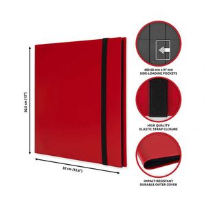 Album de cartes à collectionner à 12 pochettes avec sangle élastique - Classeur à 360 pochettes à chargement latéral pour cartes de jeu et cartes de collection, etc. - Product Image 2