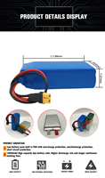 3S 3.7V 7.4v 12V 10ah 20ah 30ah packs de batteries lipo lithium-ion pour mini-ups