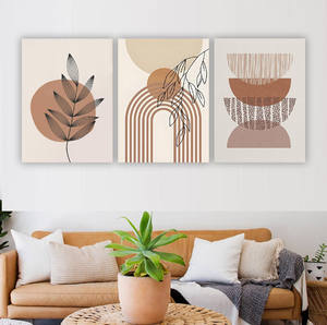 Quadri su Tela con Stampe di Foglie in Stile Bohémien Moderno e Minimalista, Poster Astratti per Arredamento Soggiorno - Product Image 6