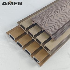 Paneles de Pared WPC de Alta Calidad al por Mayor, Revestimiento Completo de Madera Compuesta WPC Resistente al Agua para Exteriores, Decoración de Paredes en Negro - Product Image 3