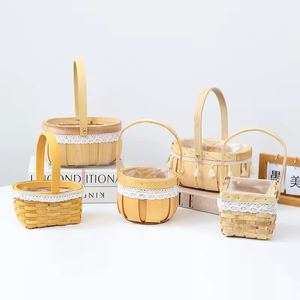 Cesto <span class=keywords><strong>in</strong></span> <span class=keywords><strong>vimini</strong></span> fatto <span class=keywords><strong>a</strong></span> <span class=keywords><strong>mano</strong></span> per la casa, alla moda, da appendere, ecologico, <span class=keywords><strong>in</strong></span> rattan intrecciato, per fiori - Product Image 6