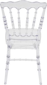 كرسي بلاستيكي شفاف من Napoleon لحديقة دخول الفيلا يستخدم كرسي فندق تجاري حديث قابل للتكديس مقاوم للماء لحفلات الزفاف - Product Image 6