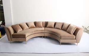 طقم غرفة معيشة من وحدات فاخرة عالية الجودة طقم أريكة قمر نصف دائرية لحفل الزفاف - Product Image 3