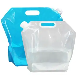 large volume 10/20L outdoor camping domestic water bag strong folding water bottle plastic water bag