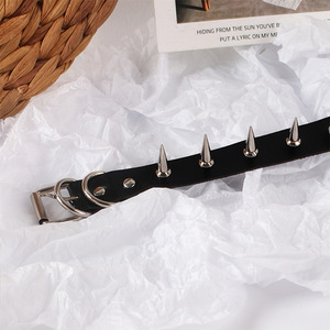Collar de cuero PU con remaches largos, estilo Lolita Dark Wind, exagerado y a <span class=keywords><strong>la</strong></span> moda, novedad transfronteriza para Europa y Estados Unidos - Product Image 4