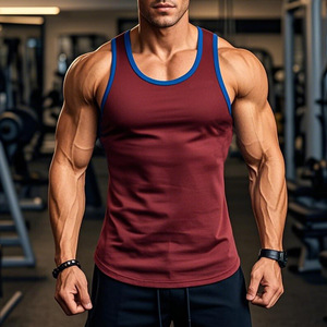 Chất Lượng Cao Mùa Hè Biểu Tượng Tùy Chỉnh Kích Thước Màu Sắc Mens <span class=keywords><strong>Tank</strong></span> Tops Thể Dục Thể Thao Outwork Không Tay Singlet Người Đàn Ông - Product Image 2