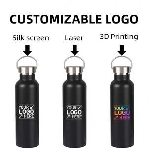 Bouteille d'eau isotherme en métal à double paroi avec logo personnalisé, réutilisable, pour le voyage, la randonnée et le sport, à ouverture standard – Grande Vente - Product Image 6