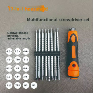 Juego de destornilladores para el hogar, alta dureza y durabilidad, cabeza cruzada, cabeza plana, desmontaje de electrodomésticos, longitud de punta ajustable - Product Image 3