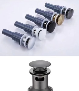 Modern Pop up Basin <b>Drainer</b> Economic Bathroom Waste Plastic Basin <b>Sink</b> Drain with Basket Overflow - Product Image 3
