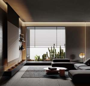 Armoires de cuisine modernes grises avec îlot au milieu, armoires en gros provenant de l'usine chinoise - Product Image 3