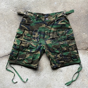 Pantalones Cortos de Mezclilla de Diseño Personalizado, Estilo Urbano, Hip Hop, con Múltiples Bolsillos, Holgados, Tipo Cargo, de Alta Calidad, de Algodón, para Hombre - Product Image 2