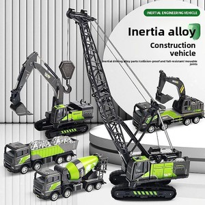 Modellino Statico di Camion Escavatore in Plastica <span class=keywords><strong>Scala</strong></span> <span class=keywords><strong>1</strong></span>:50, Veicolo da Costruzione in PVC, Giocattoli Die-cast, Regali per Bambini - Product Image 1