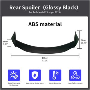 High Quality ABS Ducktail Sport Enhancement <strong>Rear</strong> <strong>Spoiler</strong> for Model Y Juniper 2025+ Car Aerodynamics - Product Image 6