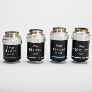 Phaccessories aksesuarları 4X 10X 40X 100X sonsuz Plan renksiz mikroskop objektif - Product Image 1