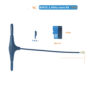 Bayckrc <span class=keywords><strong>2.4GHz</strong></span> Nano RX tcxo sx1281 esp8285 expresslrs Receiver 100mW ipex1 tầm xa FPV bay không người lái RC Mô hình Quadcopter - Product Image 5