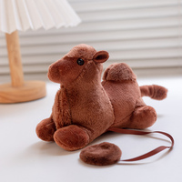 Épaule magnétique en peluche personnalisé mignon chameau jouet épaule debout accessoires tendance usine vente épaule en peluche