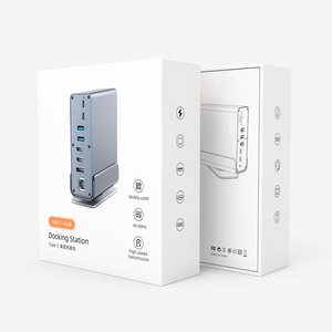 デスクトップ垂直ドッキングステーション15-in-1 USB-CハブThunderbolt 4 Readyデュアル + DPコンピュータ用 - Product Image 4