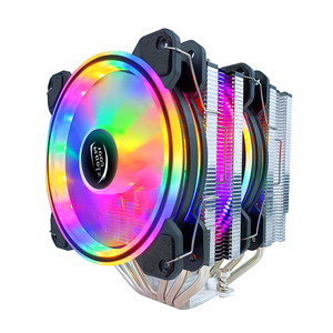 Customized Heat Pipe CPU Heatsink 6 Copper Tube Double Tower 12cm Silent Radiator 1700 Cooling <b>Fan</b> for Desktop Host Mute CPU Coo - Product Image 1