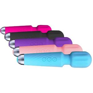 Vibrador de varita negra y rosa para niñas, resistente al agua, modo 20, 8 velocidades, Varita mágica flexible, vibrador, varita vibradora pequeña - Product Image 2