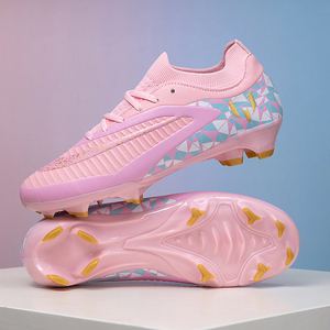 Chaussures <span class=keywords><strong>de</strong></span> football pour enfants, crampons <span class=keywords><strong>de</strong></span> football d'extérieur à tige basse, crampons longs, taille 31-40, légères, respirantes, durables, crampons pour terrain ferme - Product Image 5