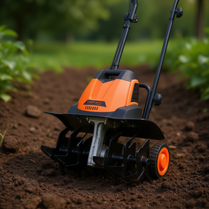 Motoculteur électrique Vevor, largeur 18 pouces, profondeur 3,94 pouces, avec dents avant pour le travail du sol et le jardinage - Product Image 2