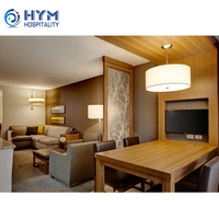 Ensembles de chambre à coucher d'hôtel King modernes en MDF sur mesure Hyatt Place - Mobilier commercial écologique pour hôtels 3 à 5 étoiles