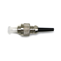 Konektor Cepat Perakitan Lapangan Logam FC UPC Singlemode Simplex 0.9mm dengan Ferrule Keramik Pra-Poles untuk Terminasi Industri