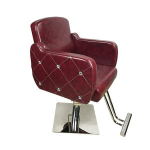 <span class=keywords><strong>Chaise</strong></span> de salon de coiffure hydraulique rotative en cuir de luxe léger avec accoudoirs et repose-pieds pour salons de coiffure et salons de barbier - Product Image 6