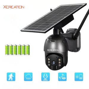 Xcreation UBOX S12 <span class=keywords><strong>HD</strong></span> ngoài trời an ninh máy ảnh ống kính kép 4G 4MP 1080P tầm nhìn ban đêm WIFI năng lượng mặt trời Powered PTZ CMOS Built-in mic - Product Image 6