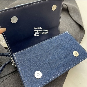 Borsa in Denim da Donna dal Design Speciale, Borsa Quadrata Piccola Trendy 2026, Borsa a <span class=keywords><strong>Tracolla</strong></span> Versatile di Alta Gamma per Ragazze Giovani - Product Image 6