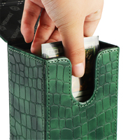 Boîte de rangement pour cartes à collectionner en PU personnalisable et tendance, design à ouverture rabattable pour jeux de société et collection de cartes, boîte de jeu personnalisée