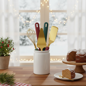 Set moderno di utensili natalizi eco-friendly 3 accessori per la cucina di casa lavabile in lavastoviglie PP maniglia utensili da cucina - Product Image 3