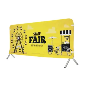 Outdoor-events sport straßenrand-banner brise mengeüberwachung vinyl-gitter barriere barrikade zaun abdeckung banner