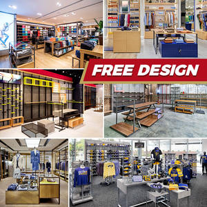 Exhibidores de Ropa para Tienda de Ropa Masculina, Diseño Interior Personalizado, Exhibidores de <span class=keywords><strong>Jeans</strong></span> - Product Image 2