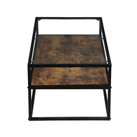 Ensemble de livraison gratuite échantillon, Table basse de luxe, avec dauphins rotatifs en cristal rouge or, Table basse en verre coudé indien