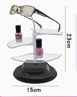 Exhibidores Giratorios con Bloqueo para Gafas y Lentes de Sol, Ecológicos, de ABS Blanco, para Tiendas Minoristas