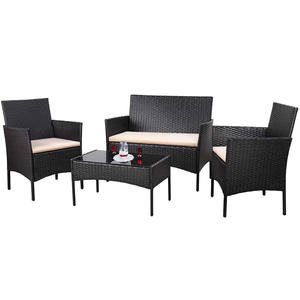 Ensemble <span class=keywords><strong>de</strong></span> chaises <span class=keywords><strong>et</strong></span> <span class=keywords><strong>de</strong></span> tables Ensemble <span class=keywords><strong>de</strong></span> chaises <span class=keywords><strong>et</strong></span> <span class=keywords><strong>de</strong></span> tables sectionnelles en rotin <span class=keywords><strong>et</strong></span> osier PE pour le <span class=keywords><strong>jardin</strong></span>, l'arrière-cour <span class=keywords><strong>et</strong></span> <span class=keywords><strong>la</strong></span> piscine - Product Image 1