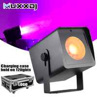Projecteur LED COB RGBW 40W sans fil avec télécommande DMX IR, mini projecteur pour mariage, bar, événement, vente au détail, distributeur