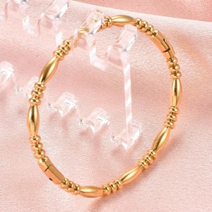 Bracelets en acier inoxydable imperméables pour femmes, bracelets ouverts en métal lisse, bijoux cadeau - Product Image 4
