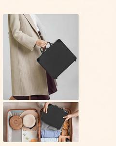 Trousse <span class=keywords><strong>de</strong></span> Maquillage en Aluminium Pliable avec 2 Plateaux, Miroir, Verrouillable, Étanche, Antichoc, Grande Capacité, Portable - Product Image 6