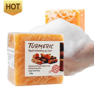 100% Tự Nhiên Gừng Nghệ Xà Phòng Handmade Tumeric Thanh Chống Mụn Trứng Cá Đốm Đen Loại Bỏ Làm Trắng Nghệ Xà Phòng - Product Image 1