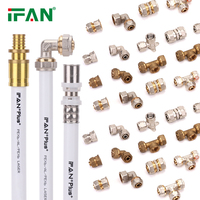 IFAN Tous types de raccords à sertir en laiton Raccords à sertir PEX Al PEX 16mm 20mm 25mm 32mm Raccord à sertir pour tuyau composite Pex