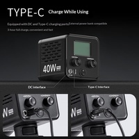 Ulanzi 40W Pro Fill Light, lumière de photographie COB à double température de couleur, pour intérieur et extérieur, batterie intégrée, RGB, Chine