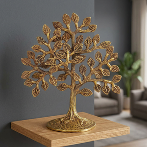 Árbol de la Vida de Cristal de Calidad de Exportación, Decoración de Mesa Hecha a Mano en Latón al Mejor Precio para Exportación desde India - Product Image 4
