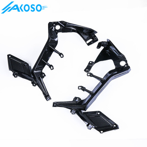 Kits de cuerpo de carenado de motocicleta de fibra de carbono seco AKOSO, cubierta de marco de paneles laterales para Honda <span class=keywords><strong>CB650F</strong></span> CBR650F <span class=keywords><strong>2014</strong></span> 2015 2016 2017 2018 - Product Image 5