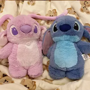 OEM&ODM Lilo Stitch Plush Doll Pillows Hot Water Bags Household Water Filled Hand Warmers Gifts For Girlfriends Family